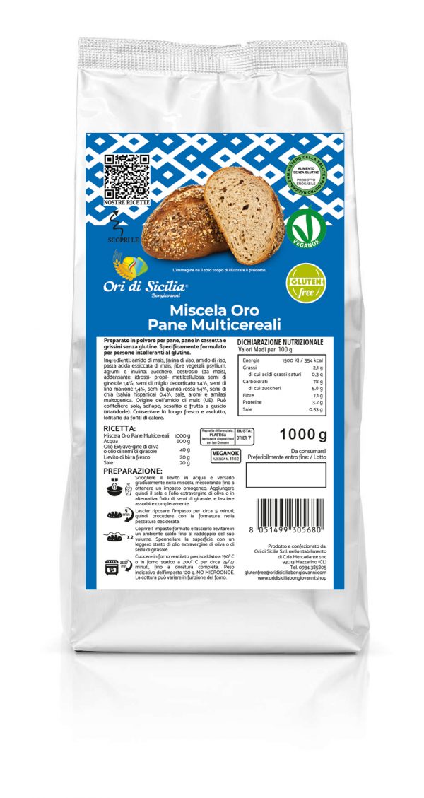 Miscela Oro Pane Multicereali
