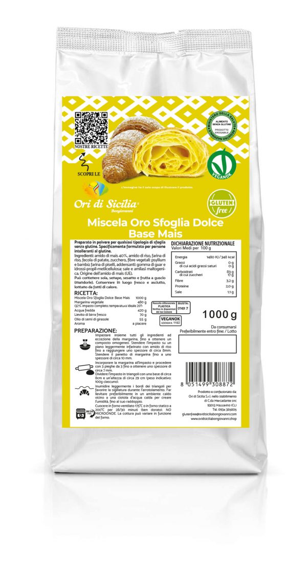 Oro Sfoglia dolce Base mais